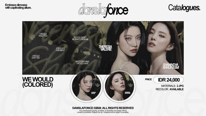 WE WOULD — IDR 24.000 / FORM ORDER