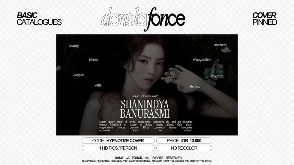 HYPNOTIZE COVER — IDR 13.000