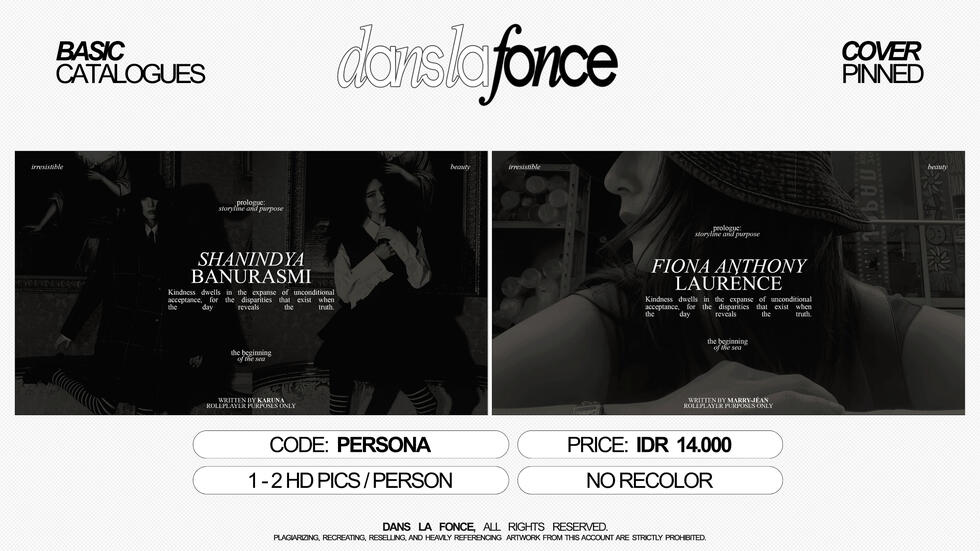 PERSONA (DEFAULT/FACELESS) — IDR 14.000