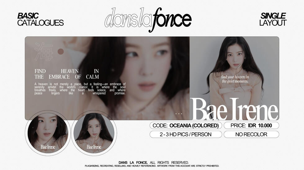 OCEANIA (COLORED/SEPIA) — IDR 10.000