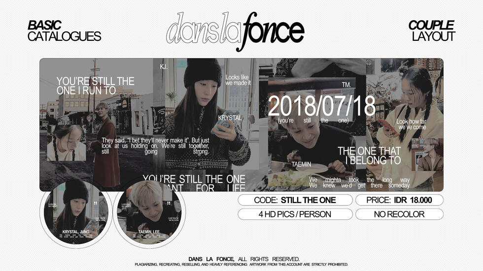 STILL THE ONE — IDR 18.000