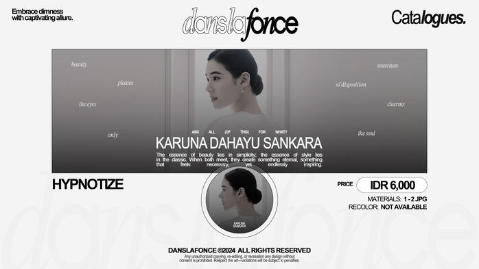 HYPNOTIZE — IDR 6.000 / FORM ORDER