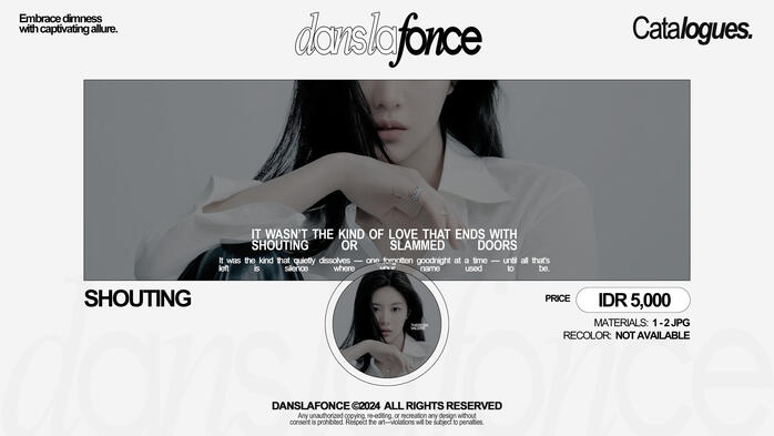 SHOUTING — IDR 5.000 / FORM ORDER