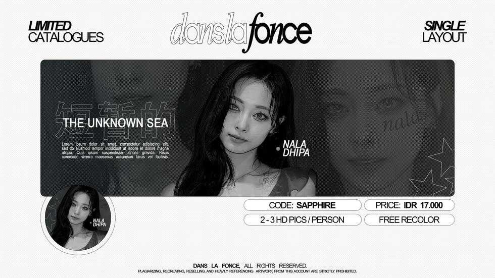 SAPPHIRE — IDR 17.000 (FREE RECOLOR)