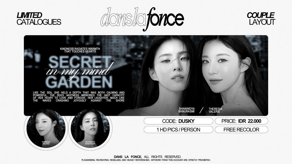 DUSKY COUPLE — IDR 22.000 (FREE RECOLOR)