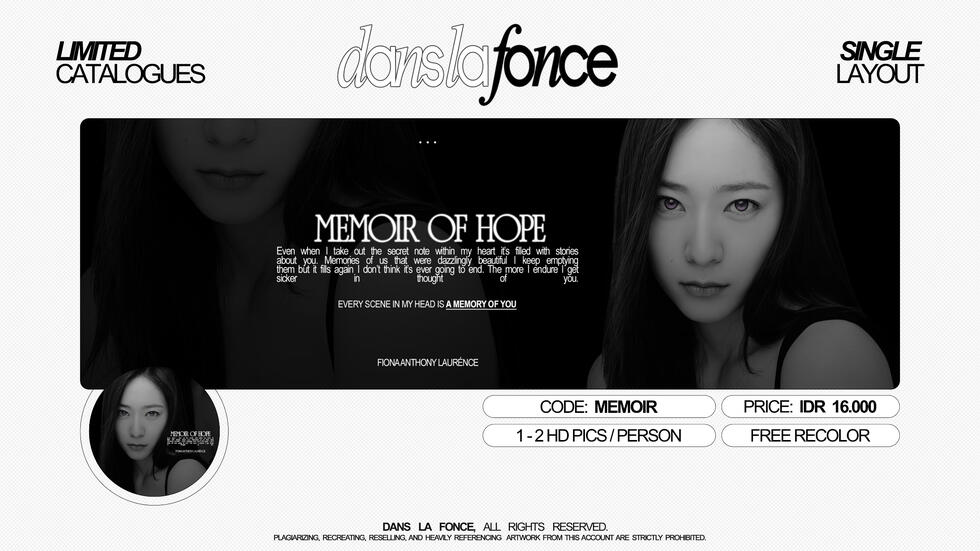 MEMOIR — IDR 16.000 (FREE RECOLOR)