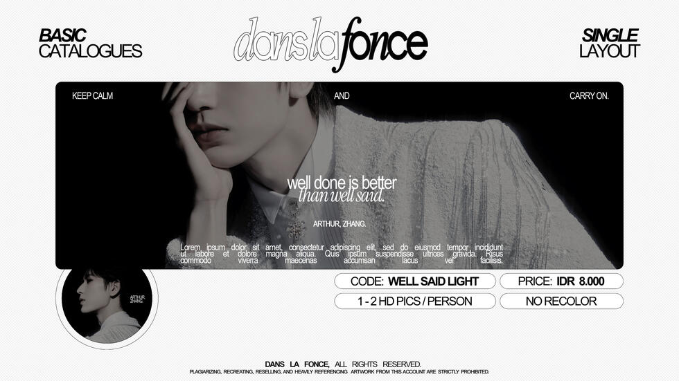 WELL SAID LIGHT — IDR 8.000