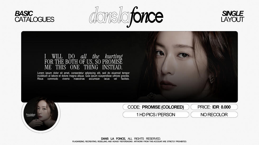 PROMISE (COLORED/SEPIA) — IDR 8.000