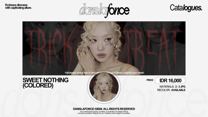 SWEET NOTHING — IDR 16.000 / FORM ORDER