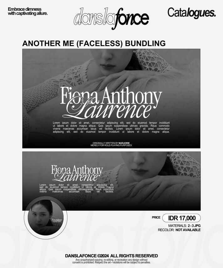 ANOTHER ME (FACELESS) BUNDLING — IDR 17.000 / FORM ORDER