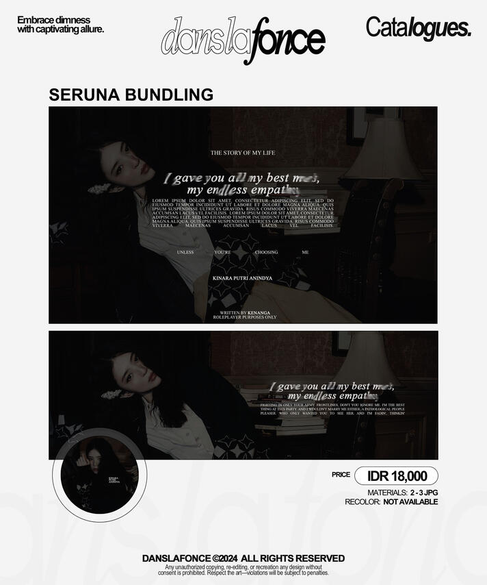 SERUNA BUNDLING — IDR 18.000 / FORM ORDER