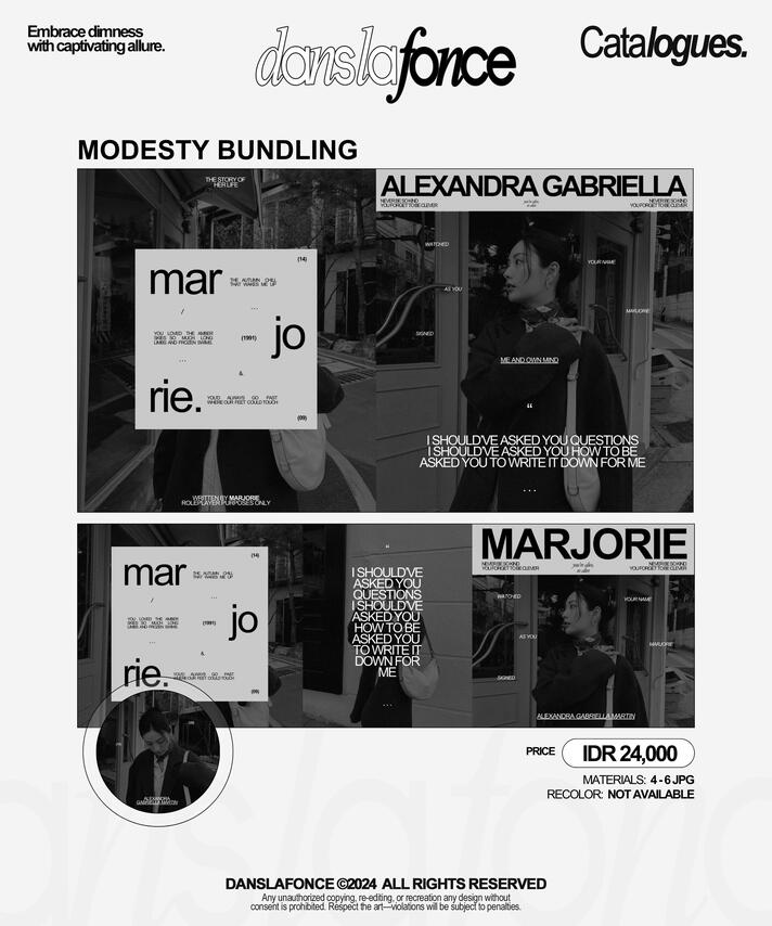 MODESTY BUNDLING — IDR 24.000 / FORM ORDER