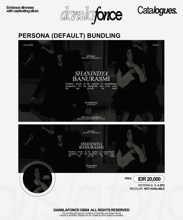 PERSONA (DEFAULT) BUNDLING — IDR 20.000 / FORM ORDER