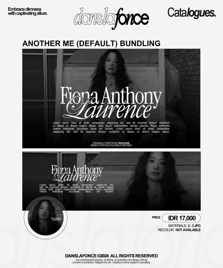 ANOTHER ME (DEFAULT) BUNDLING — IDR 17.000 / FORM ORDER