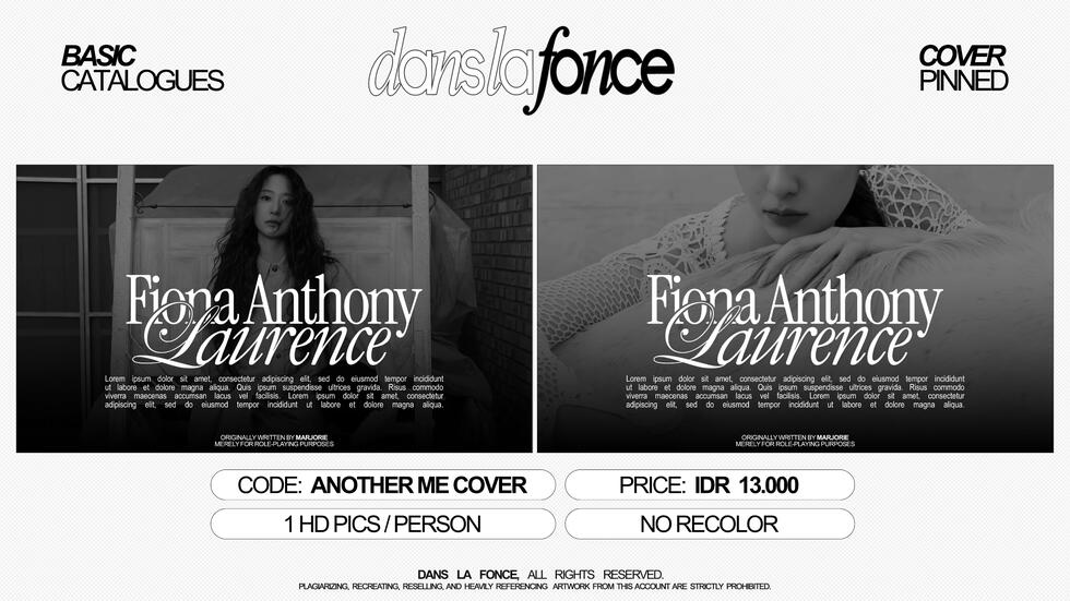 ANOTHER ME COVER (DEFAULT/FACELESS) — IDR 13.000