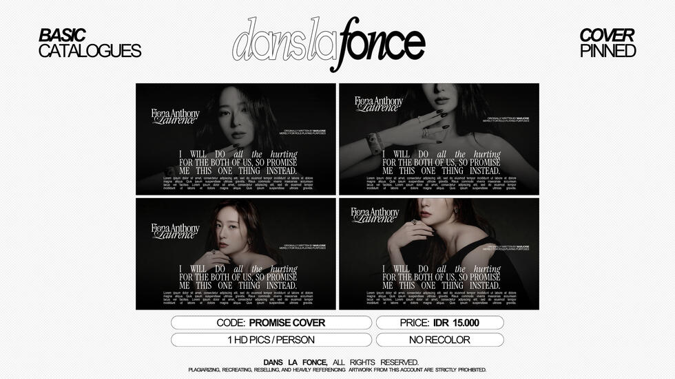 PROMISE COVER (COLORED/SEPIA) — IDR 15.000