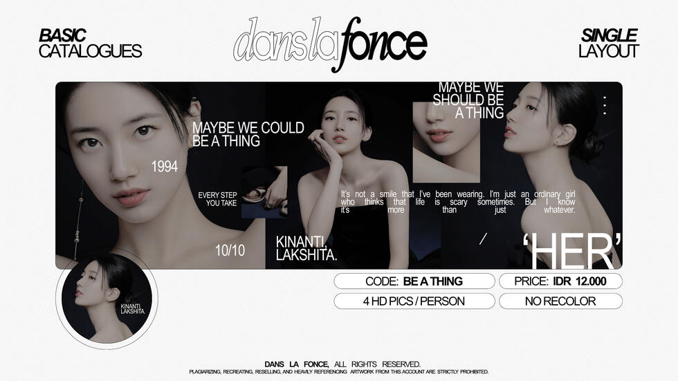 BE A THING — IDR 12.000