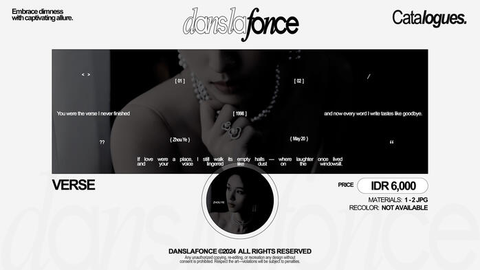 VERSE — IDR 6.000 / FORM ORDER