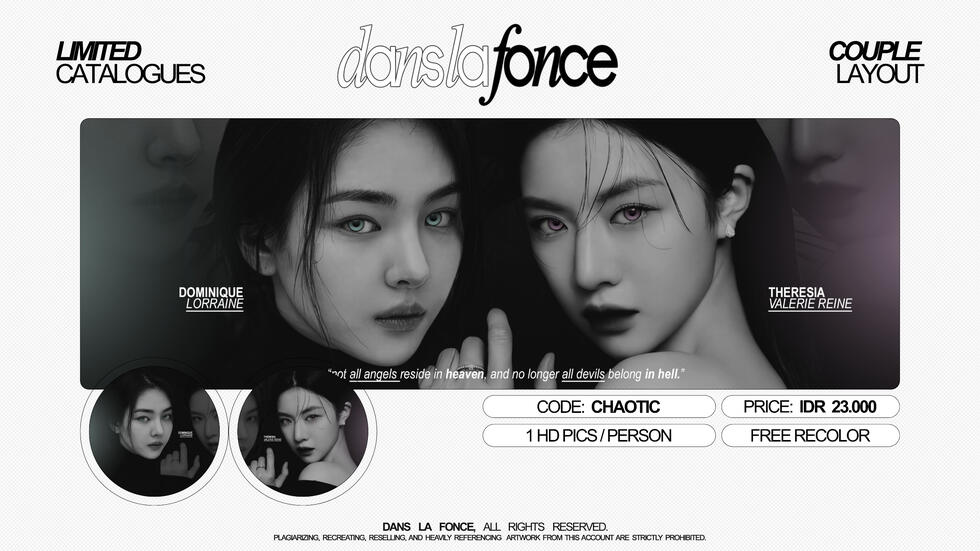 CHAOTIC — IDR 23.000 (FREE RECOLOR)