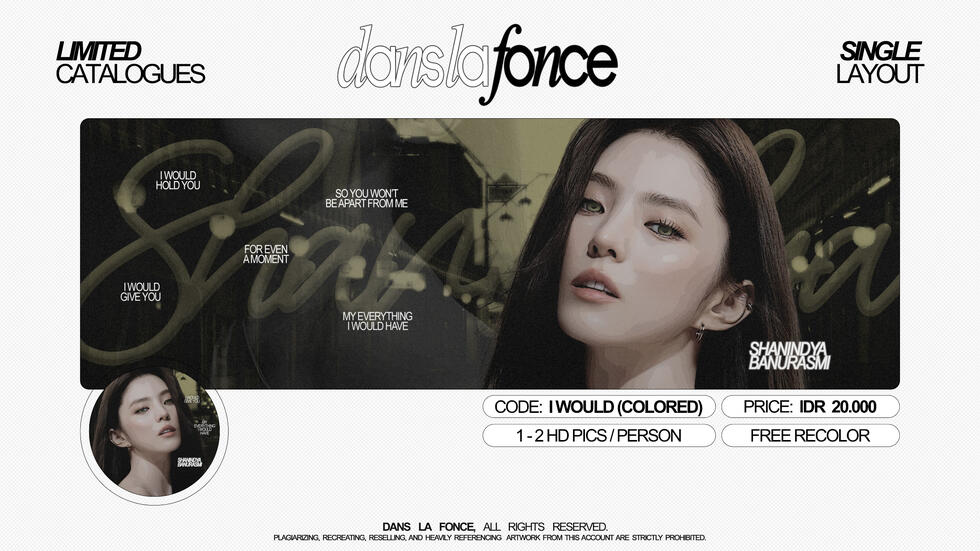 I WOULD — IDR 20.000 (FREE RECOLOR)