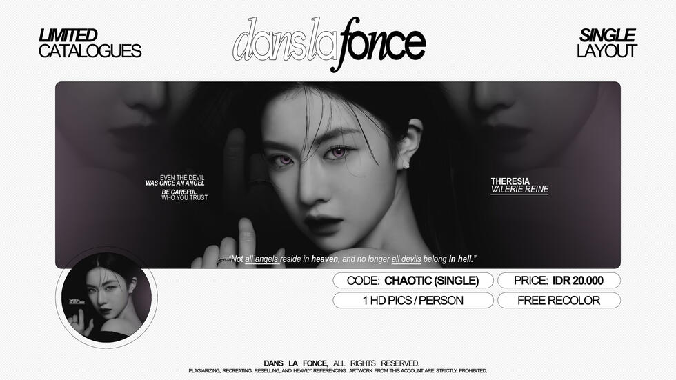 CHAOTIC (SINGLE) — IDR 20.000 (FREE RECOLOR)