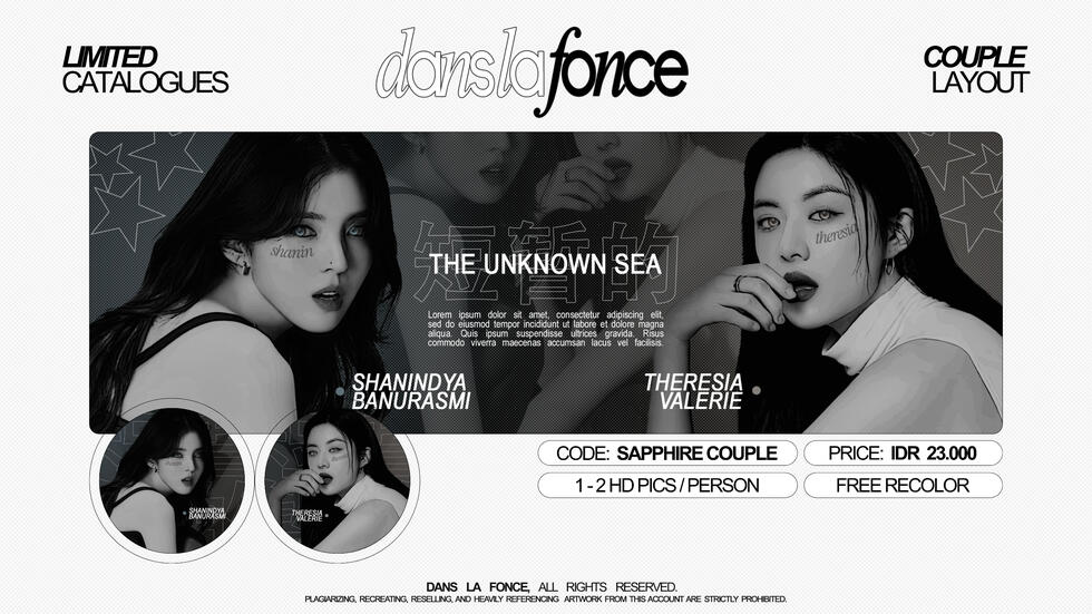 SAPPHIRE COUPLE — IDR 25.000 (FREE RECOLOR)