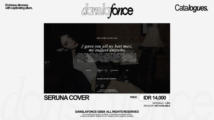 SERUNA COVER — IDR 14.000 / FORM ORDER