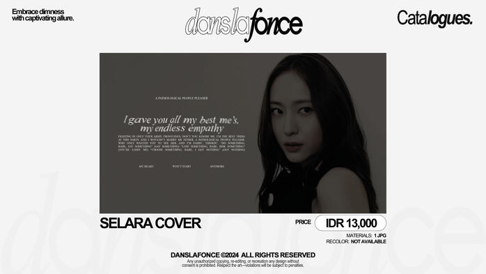 SELARA COVER — IDR 13.000 / FORM ORDER
