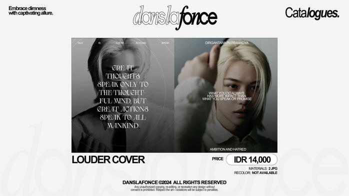 LOUDER COVER — IDR 14.000 / FORM ORDER