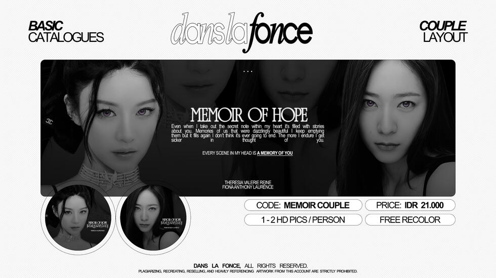 MEMOIR COUPLE — IDR 21.000 (FREE RECOLOR)