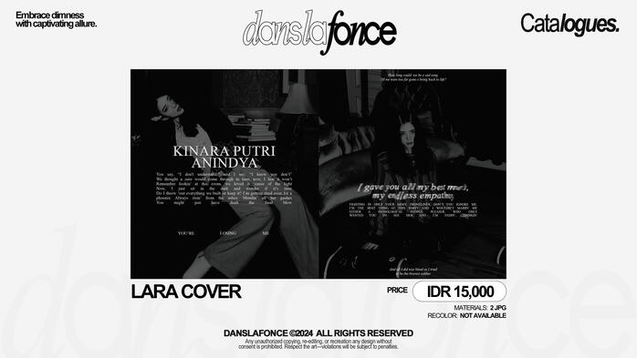 LARA COVER — IDR 15.000 / FORM ORDER