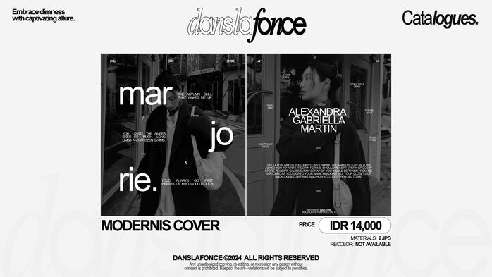 MODERNIS COVER — IDR 14.000 / FORM ORDER