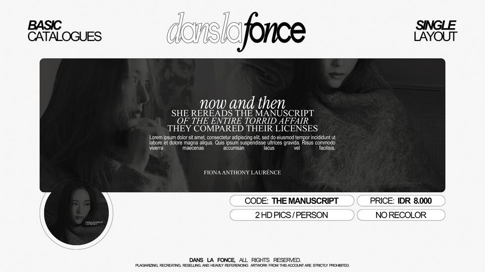 THE MANUSCRIPT — IDR 8.000