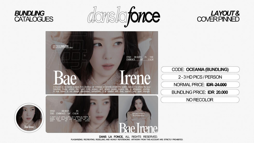 OCEANIA (BUNDLING) — IDR 20.000 (COVER + LAYOUT)