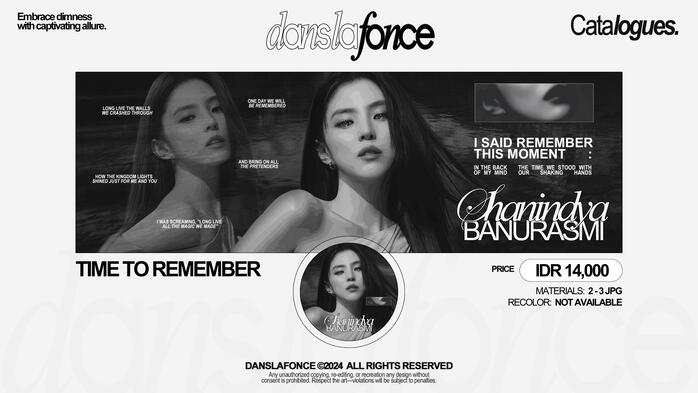 TIME TO REMEMBER — IDR 14.000 / FORM ORDER