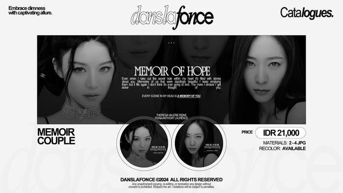 MEMOIR COUPLE — IDR 21.000 / FORM ORDER