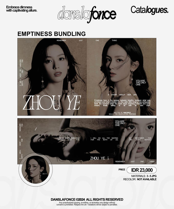 EMPTINESS BUNDLING — IDR 23.000 / FORM ORDER